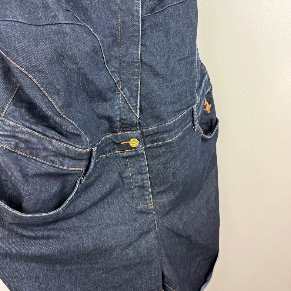 Pantalones Cortos Bebé Phat Denim Oscuro Talla 24 Talla Grande Verano Foto 4 de 4