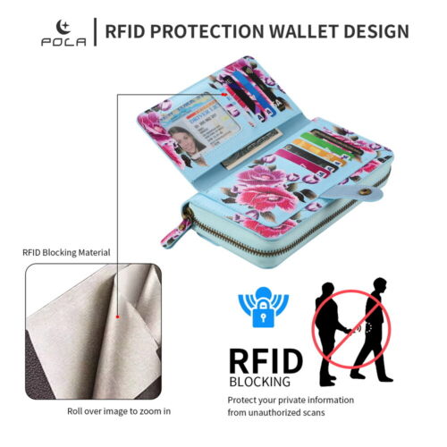 Large Capacity Wallet Handbag Removable Phone Cover For Samsung S22 S23 S24 Case - Picture 4 of 84