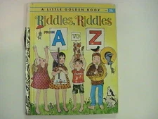 Riddles, Riddles From A to Z A Little Golden Book 1962 Rare HTF Vintage