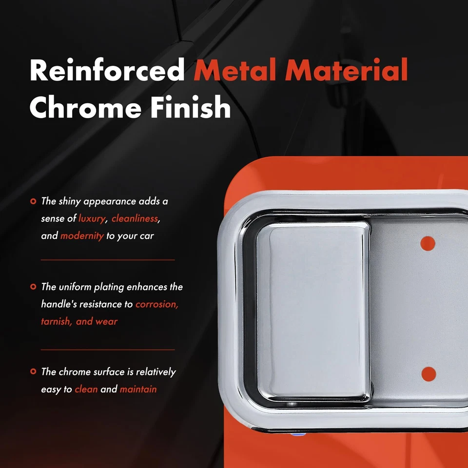 Manija de puerta interior cromada del lado del conductor para Western Star 4900EX 6900XD 4900FA Foto 4 de 4