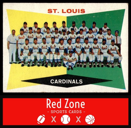 1960 Topps - #242 St. Louis Cardinals *markiert* Sehr guter Zustand