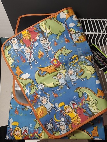 The Piggy Story Fun Time Table Mat Knights and Dragons placemat Chalkboard - Picture 2 of 6