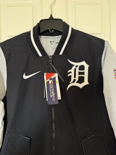 Giacca Nike Uomo Medium Detroit Tigers Autentica Collezione Dugout Player Emessa - Foto 5 di 13
