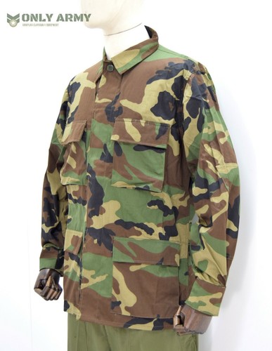 Croatian Military 4 Pocket Field Jacket Shirt Lightweight Woodland Camo US Army - Picture 4 of 6