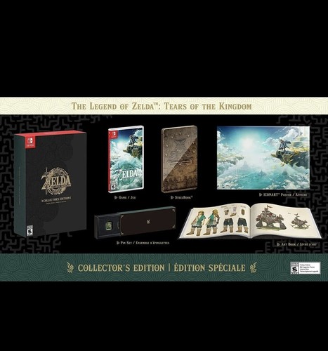 Legend of Zelda Tears of the Kingdom Collectors Deluxe Edition Handschalter - Bild 2 von 3
