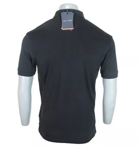 Polo Tommy Hilfiger Para Hombre con Cremallera Premium Interlock Tela Elástica Pequeña - Imagen 3 de 5