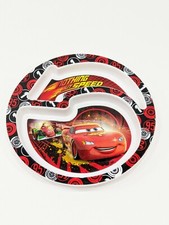 Disney's Cars McQueen Kids Divided Plate Disney Cars 8" diameter