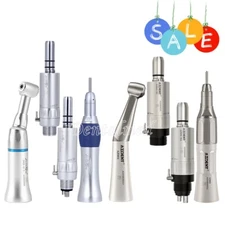 Dental Slow Low Speed Straight Contra Angle Handpiece Air Motor 2Hole/4 Hole