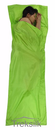 TREKSILK Silk Liner Sleeping Bag Hostel Travel Inner Sheet Sleep Sack Backpack - Picture 32 of 123