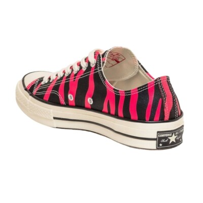 New Converse ARCHIVE PRINT Chuck Taylor 70 Black/Pink zebra