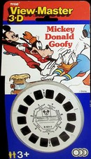 Walt Disney s Mickey Mouse Donald Goofy 3d View-Master 3 Reel Packet