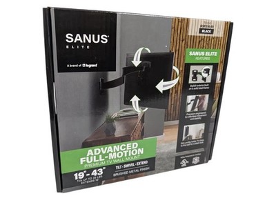 SANUS Elite - Advanced Full-Motion TV Wall Mount for Most TVs 19''-43''up to 35lbs