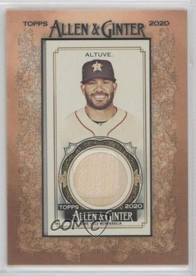 2020 Topps Allen & Ginter's Framed Mini Relics Jose Altuve #MFR-JA x0y