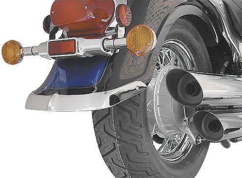 Cast Rear Fender Tip For Suzuki VL800 Boulevard C50 2001-2008 Chrome N7008 - Picture 1 of 3