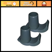 Universal Rubber Walker Ski Glides - Heavy Duty Replacement Caps, 2 Pairs, Easy