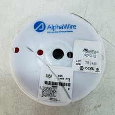 ALPHA WIRE 3050-RD001 (RED) 24AWG SOLID 300V 1000 FEET