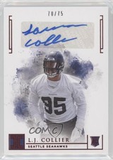 2019 Panini Impeccable Rookie Auto Red 70/75 LJ Collier #167 Auto n1u