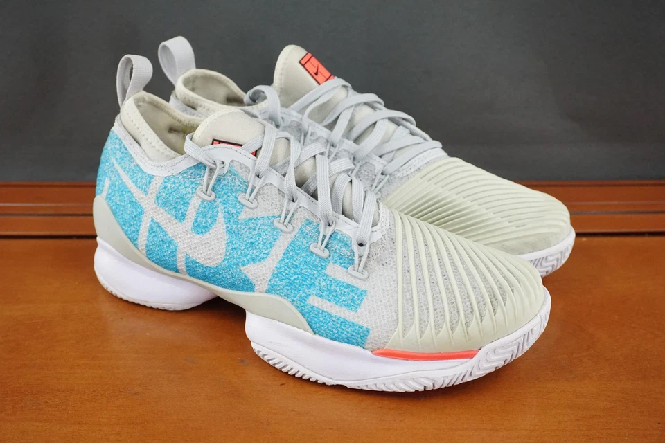 Nike Air Zoom Cage 3 Tenis Zapatos Para Mujer Talla 7 Gris Azul NikeCourt 859718-022 Foto 3 de 4