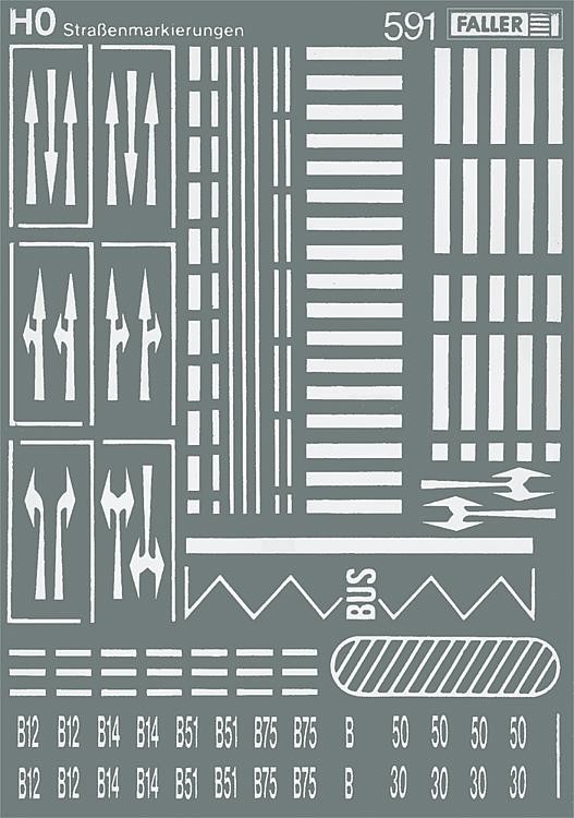 Faller 180536 - 1/87 / H0 Road Markings - New