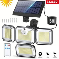 3000LM 333 LED Solar Lights Outdoor Waterproof Motion Sensor Security Wall Lamp
