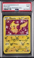 2013 POKEMON B&W LEGEND TREASURES RADIANT COLL #RC7 PIKACHU PSA 9
