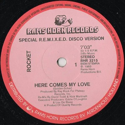 Rocket Here Comes My Love (Special R.E.M.I.X.E.D. Disco Version) Rams Horn
