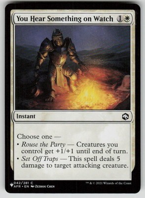 You Hear Something on Watch Common The List Reprints 042/281 MTG Near Mint 2020