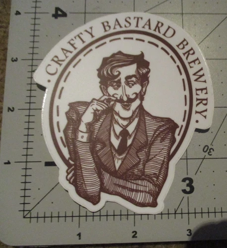 CRAFTY BASTARD BREWERY tennessee hop candy STICKER decal craft beer brewing J