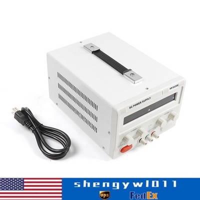MP3020D LED Regulated Variable Lab DC Bench Power Supply 0-30V 0-20A +Power Line