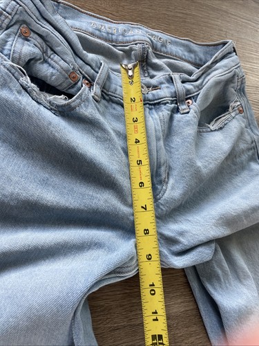 American Eagle Outfitters 90’s Baggy Women's Jeans Size 2 Regular Light Wash - Picture 9 of 10