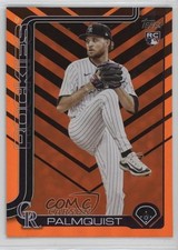 2025 Topps Update Holiday Orange & Black Foil Carson Palmquist #US321 19b4
