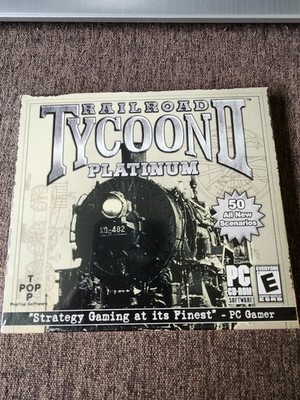 Railroad Tycoon II 2 Platinum - PC Game Windows 98 ME 2000, Brand New Sealed