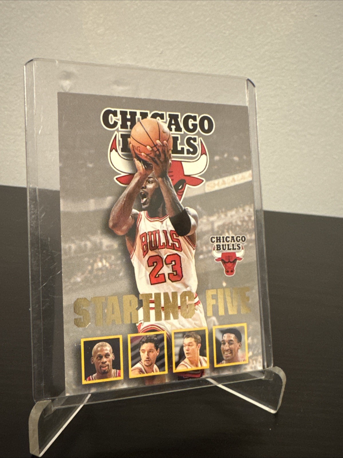 1996-97 NBA Hoops Starting Five Chicago Bulls Michael Jordan #4