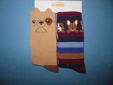 Boys NWT Gymboree 2 Pair Socks Dog Theme 10/12