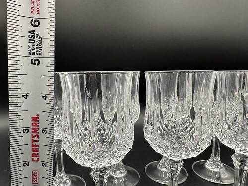 Set of 6 Cristal D’Arques Durand Longchamp Clear 4-5/8” Cordial Glasses 2 Oz (IS - Picture 10 of 10