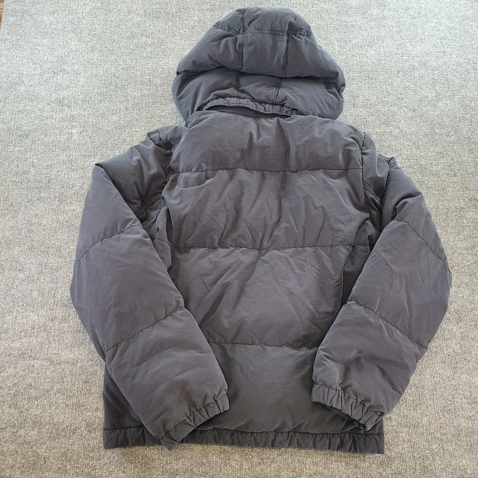 Vintage Hollister Men’s Puffer Jacket Navy Blue Size Large Zip Up Winter Coat - Image 2 of 4