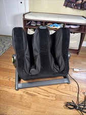 iJoy Human Touch Ottoman 3.5 Black Robotic Calf & Foot Massage Massager