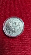 1 Oz Silber 999, Jahr des Ochsen/Year of the Ox, RAM - TOP! direkt aus Rolle
