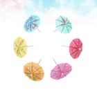  200 Stück Regenschirme Picks Set Kreativ Schöne Cocktail Drink Früchte Dessert