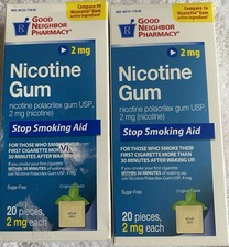 Good Neighbor 2 Mg Nicotine Gum 40 Total Pieces Two