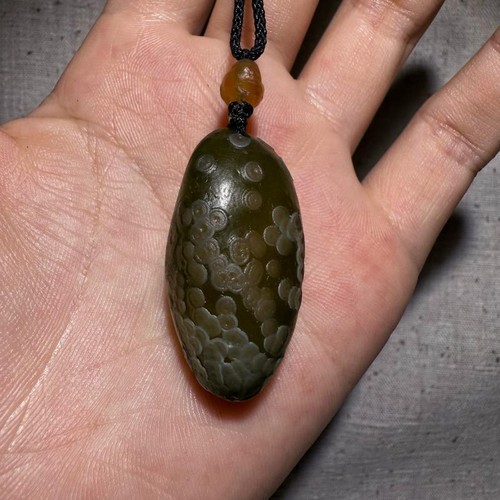 ๐๐ฅ๐Rare China Inner Mongolia Gobi Eye Rough Agate Specimen Pendant - Picture 9 of 10