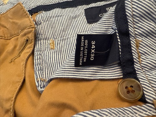 Daniel Cremieux Men’s Flat Front Khaki Newport Pants Size 34x30 (698) - Picture 4 of 7