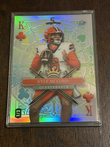 2024 Wild Card 5 Card Draw Football King of Clubs Kyle McCord Rookie # 1/3 - Picture 3 of 6