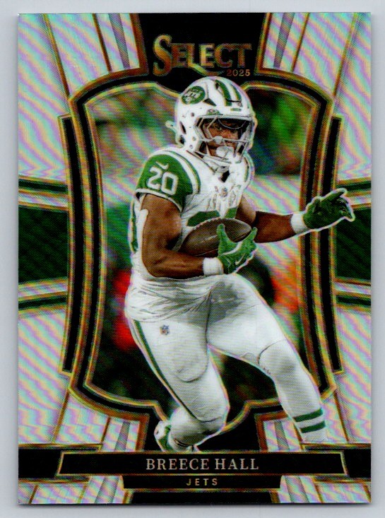 2025 Panini Select #175 Breece Hall Silver Prizm