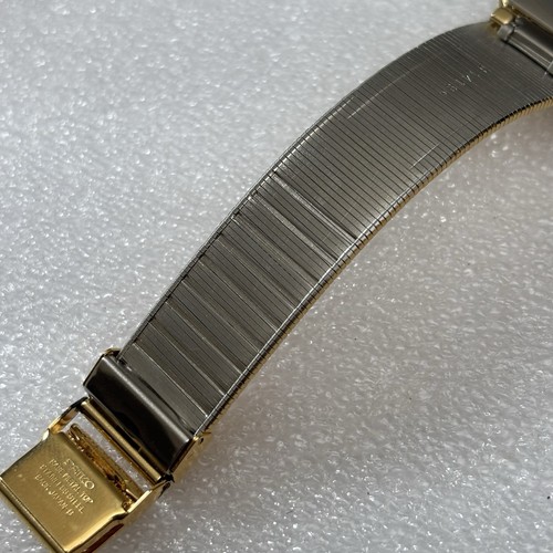 Neo Vintage SEIKO GALAXY 5P32-5020 Quartz Mens Watch JAPAN NOS Gold Tone Tank - Picture 11 of 14