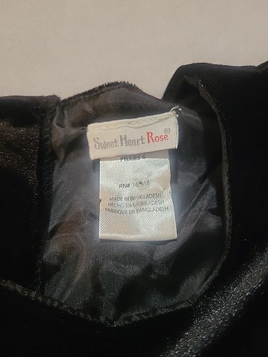 Sweet Heart Rose Little Girl's Dress Size 6 Velvet Top Floral Lined Button Back - Picture 4 of 11