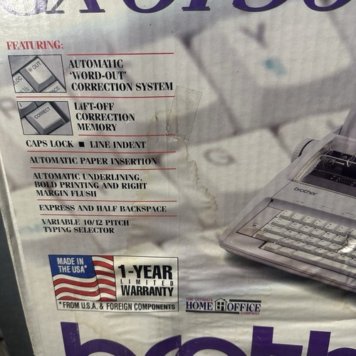brother GX-6750 Electronic Typewriter New In Open Box Electronic Typewriter READ - Picture 15 of 16