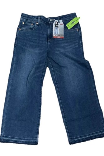 Levi's® Girls' Cropped Wide Leg Mid-Rise Jeans - Medium Wash Size 12 Reg - Picture 1 of 4