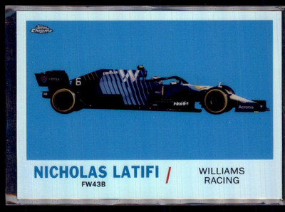 2021 Topps Chrome F1 1961 Sports Cars Nicholas Latifi Williams Racing T61 NL