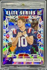 Drake Maye RARE BLUE HYPER REFRACTOR INVESTMENT CARD PANINI PATRIOTS MINT